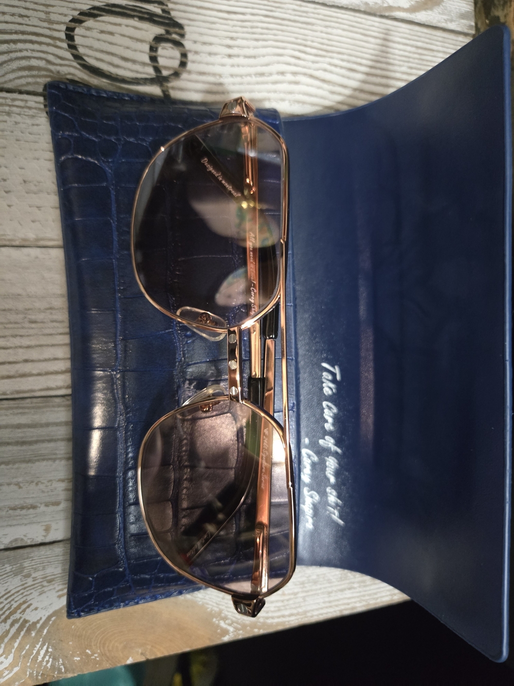 Vintage Frames Company VF 24KT Signature Series Corey Shapiro Rose Gold Eyeglass